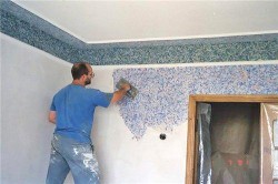 applying liquid wallpaper