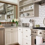 mirror in the interior of a small kitchen