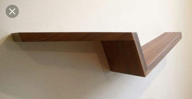 wooden shelf