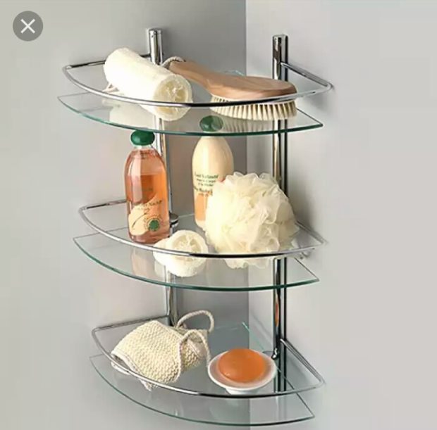 bathroom shelf