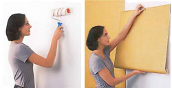 non-woven wallpaper how to paste