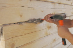 caulking of wooden walls 3