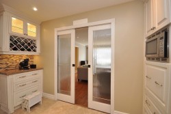 installation of a door in the kitchen