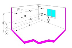 taking measurements in the kitchen