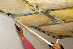 insulating the garage from the inside with mineral wool