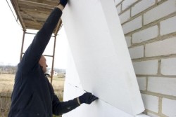 insulation of the garage outside foam