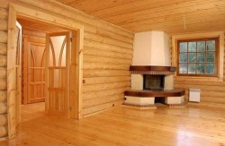 interior decoration of wooden walls